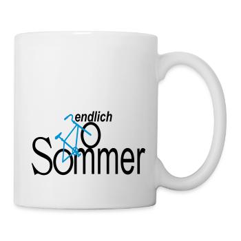 endlich sommer - Tasse - Weiß - Rechts