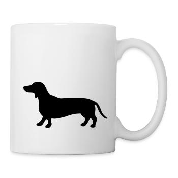 Dackel - Tasse - Weiß - Rechts