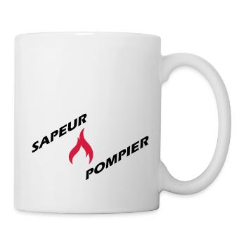 sapeur-pompier - Mug blanc - blanc - Droite