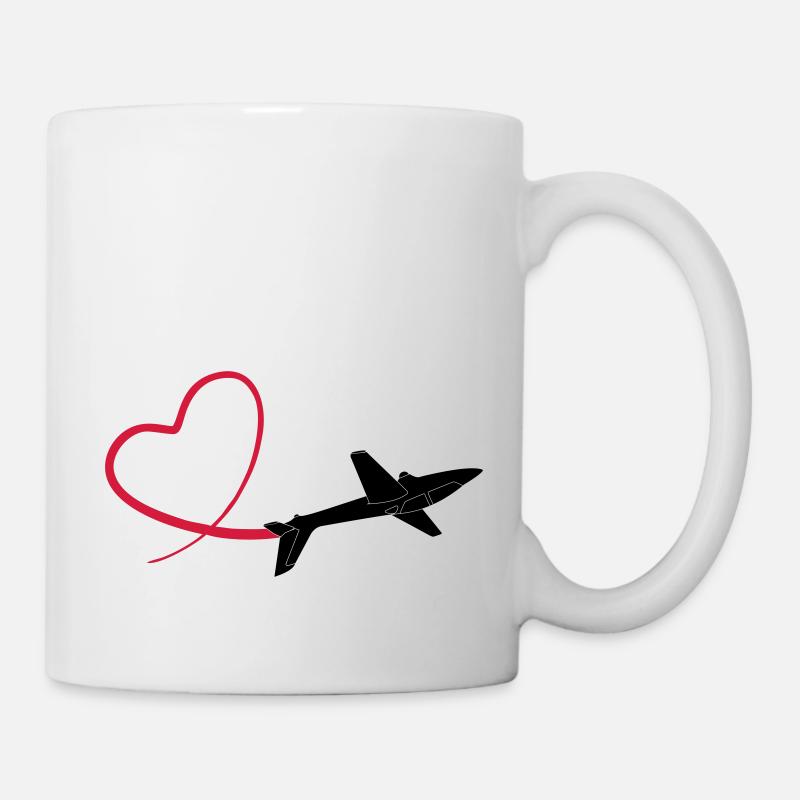 sailplane fox glider - Mug blanc - blanc