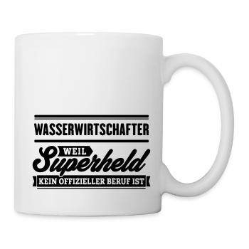 Superheld Wasserwirtschafter - Tasse - Weiß - Rechts