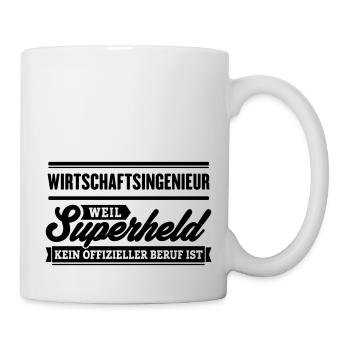 Superheld Wirtschaftsingenieur - Tasse - Weiß - Rechts