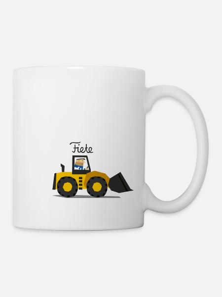 Bagger - Tasse - Weiß