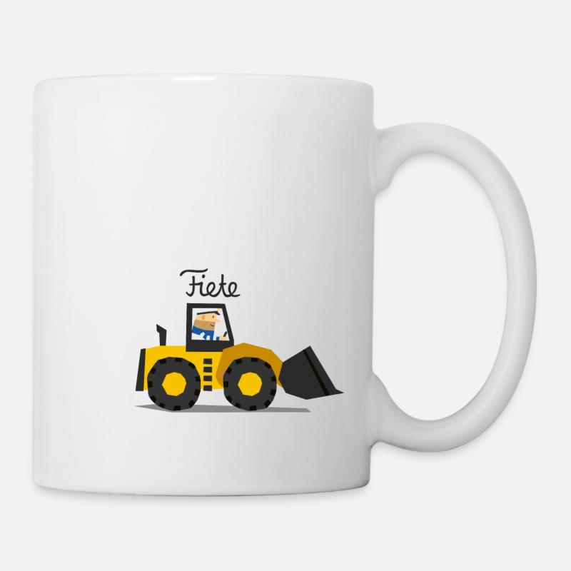 Bagger - Tasse - Weiß
