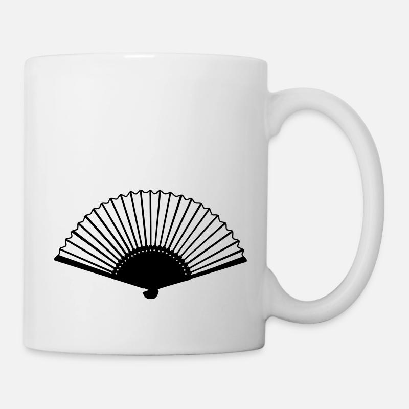 Fächer - Tasse - Weiß