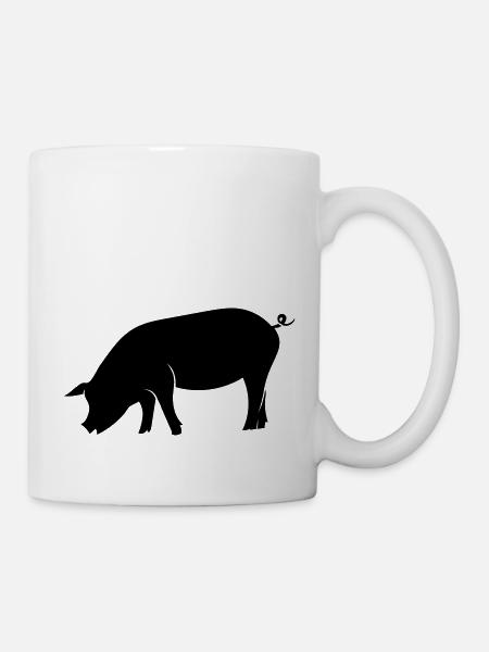 Schwein - Tasse - Weiß
