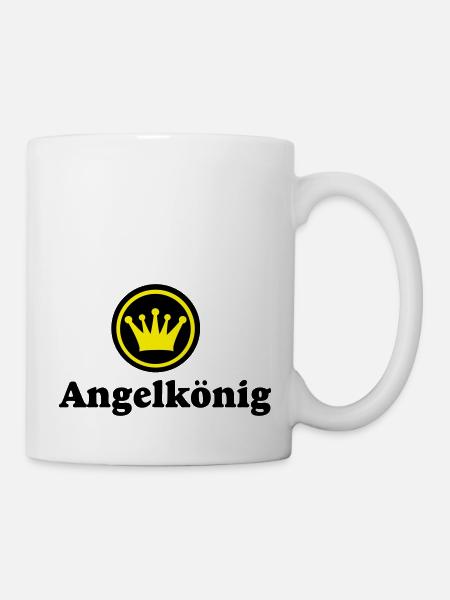 angeln - Tasse - Weiß