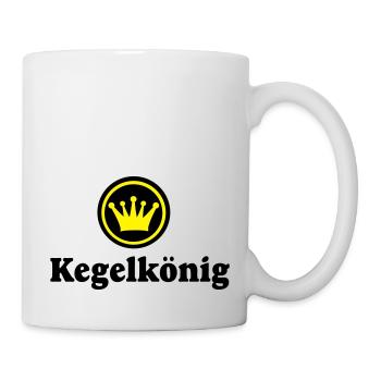 kegeln - Tasse - Weiß - Rechts