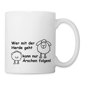 Who with the herd ... - Mug - white - Right