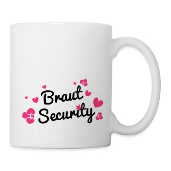 Braut Security - Tasse - Weiß - Rechts