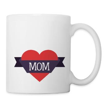 Mamma-Herz - Tasse - Weiß - Rechts