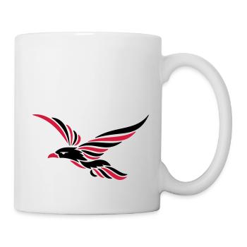 Tribal Rabe 2c - Tasse - Weiß - Rechts