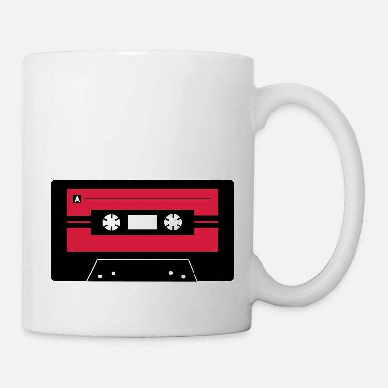 Kassette_farbe - Tasse - Weiß