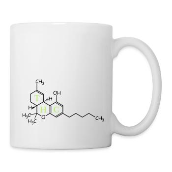 THC Struktur - Tasse - Weiß - Rechts