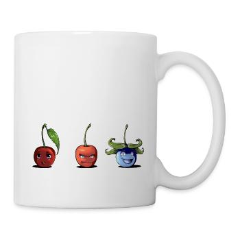 süße saure tolle Kirsche - Tasse - Weiß - Rechts