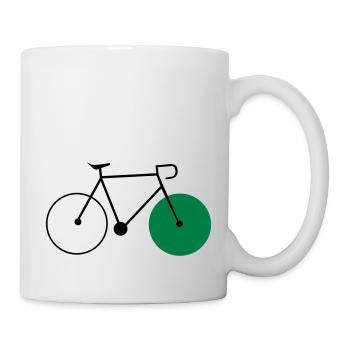 bike fixie fahrrad cycling sommer radsport rad - Tasse - Weiß - Rechts