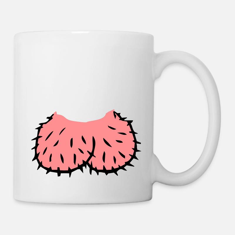 Peniskopf - Tasse - Weiß
