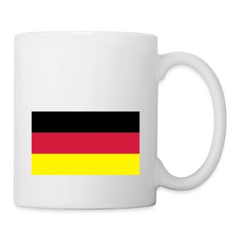 deutschlandflagge - Tasse - Weiß - Rechts