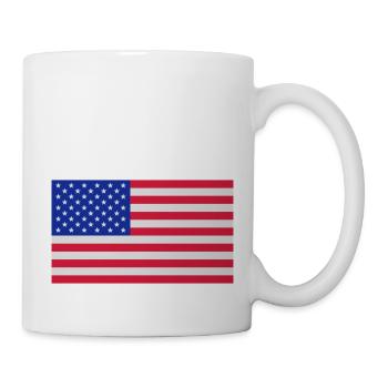 USA Flag - Mug blanc - blanc - Droite
