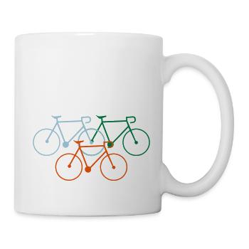 bike fahrrad fixie rad drahtesel - Tasse - Weiß - Rechts