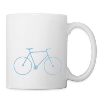 bike fahrrad fixie rad drahtesel - Tasse - Weiß - Rechts