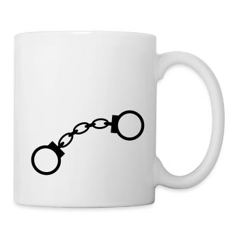 6061912 118904325 Handschellen - Tasse - Weiß - Rechts