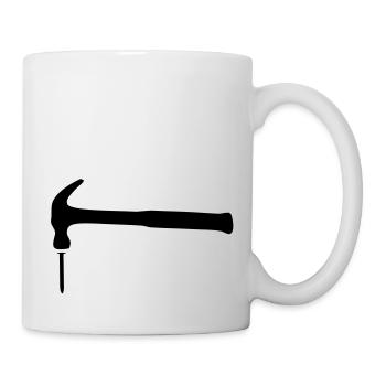 marteau_clous_2 - Mug blanc - blanc - Droite