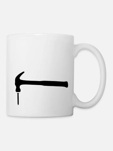 hammer_and_nail_2 - Mug - white