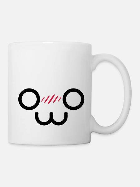 Kawaii Smile (Vektorgrafik) - Tasse - Weiß
