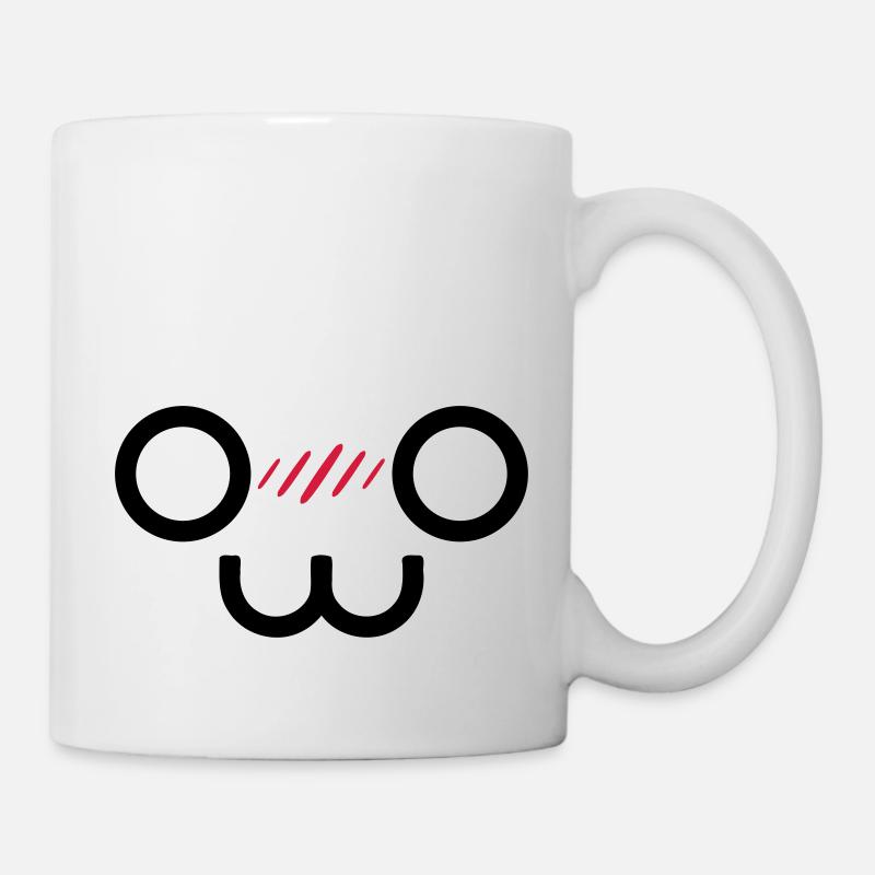 Kawaii Smile (Vektorgrafik) - Tasse - Weiß