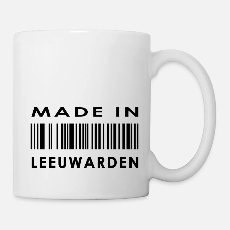 madein nl 19 leeuwarden - Tasse - Weiß