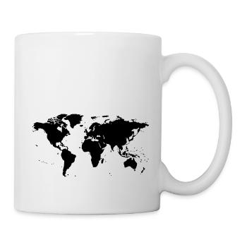 worldmap landkarte globus - Tasse - Weiß - Rechts