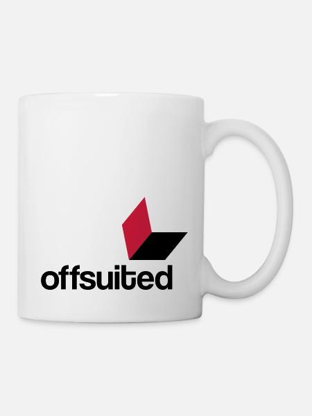 offsuited logo schwarz - Tasse - Weiß