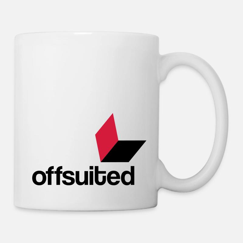 offsuited logo schwarz - Tasse - Weiß