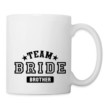team bride brother - Mug - white - Right