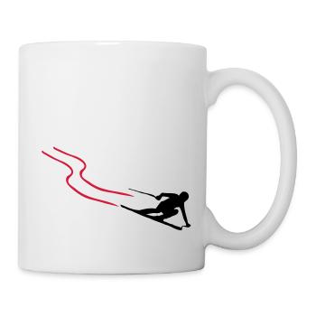 ski - Tasse - Weiß - Rechts