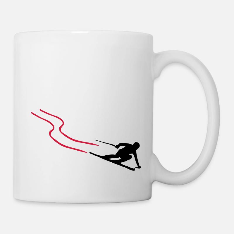 ski - Tasse - Weiß
