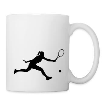 Tennis female - Mug blanc - blanc - Droite