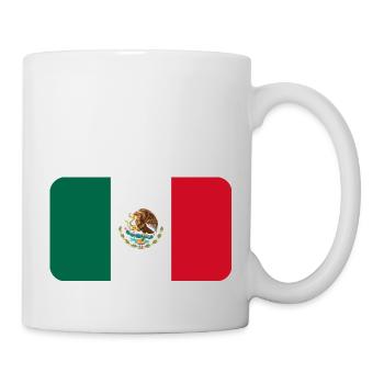 MEXICO FLAG round corner 400 dpi - Mug - white - Right