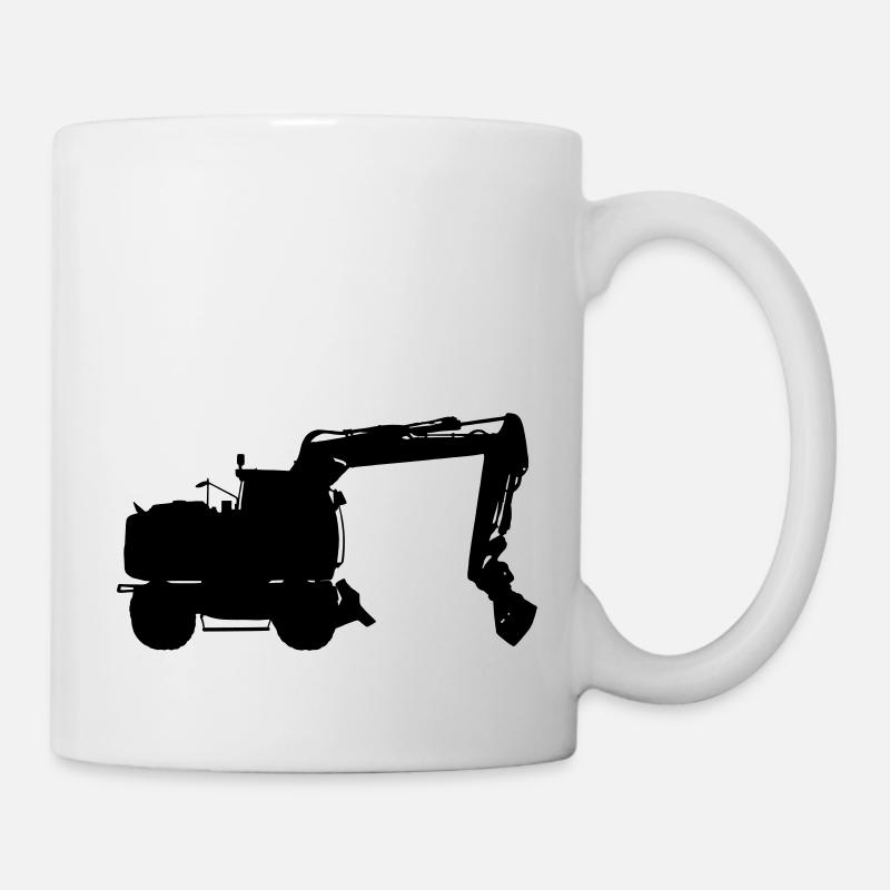 Bagger - Tasse - Weiß