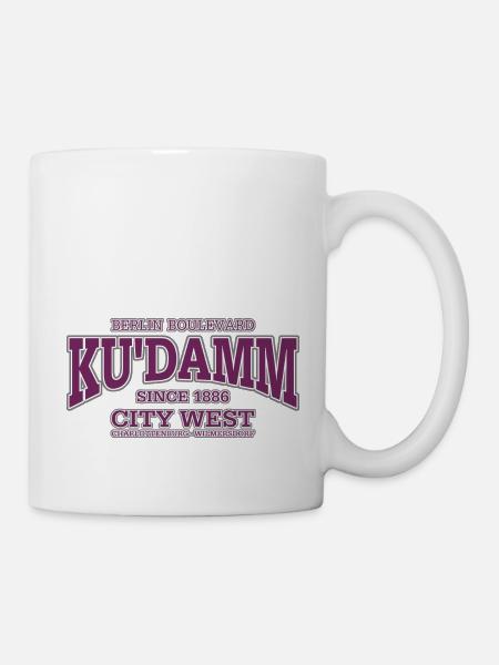 Berlin Kurfürstendamm violette - Mug blanc - blanc