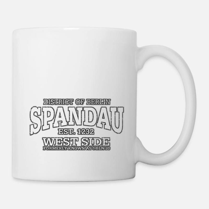 Berlin Spandau (oldstyle white print) - Tasse - Weiß
