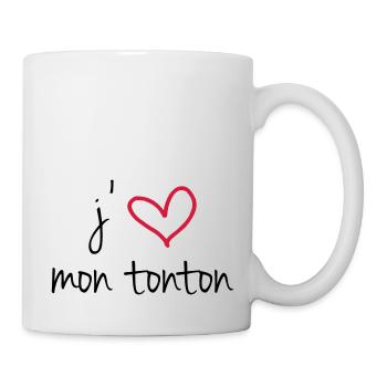 Ich liebe meinen Onkel - Tasse - Weiß - Rechts