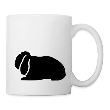 NHD Emblem Zwergwidder hase kaninchen widder - Tasse - Weiß - Rechts