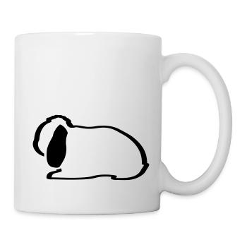 NHD Kontur Zwergwidder Schlappohr nhd hase - Tasse - Weiß - Rechts