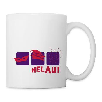 Fasching Icons - Tasse - Weiß - Rechts