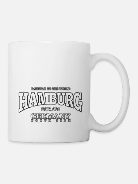 Hamburg (white) - Mug - white