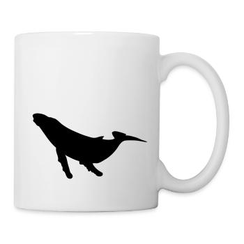 Wal Wal Silhouette Schatten Shadow1 - Tasse - Weiß - Rechts