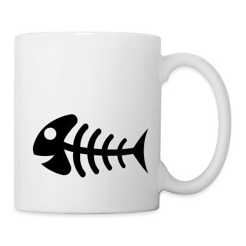fish_bones_f1 - Tasse - Weiß - Rechts