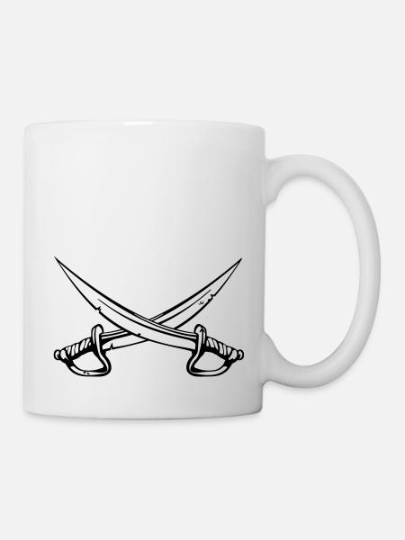 Säbel - Tasse - Weiß
